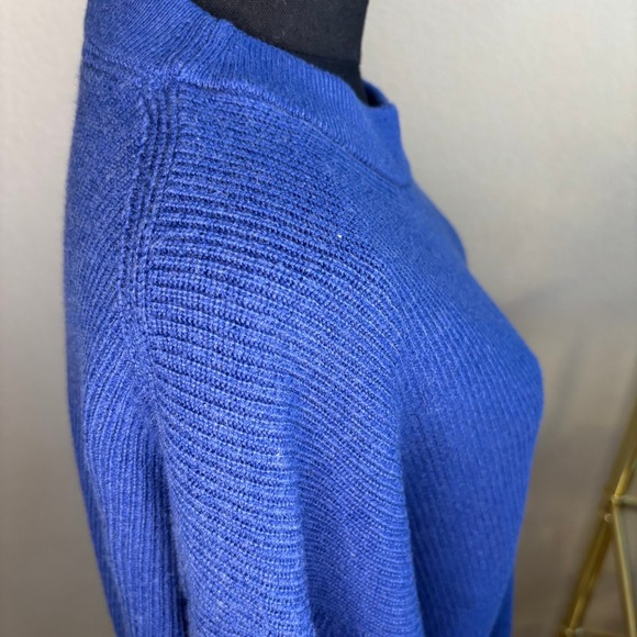Lululemon Merino Wool Blend Blue Pullover Sweater Ribbed Knit Size 12 LW3GKAS - Picture 10 of 15